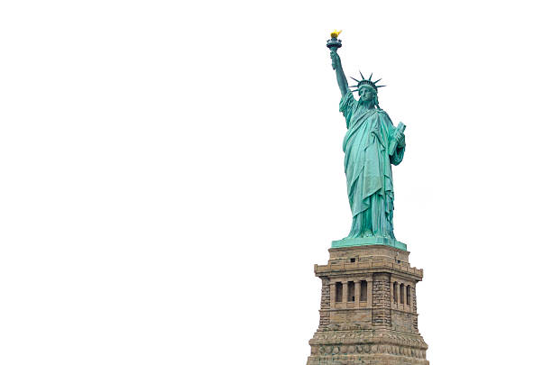 istock Statue of Liberty isolated 496861296