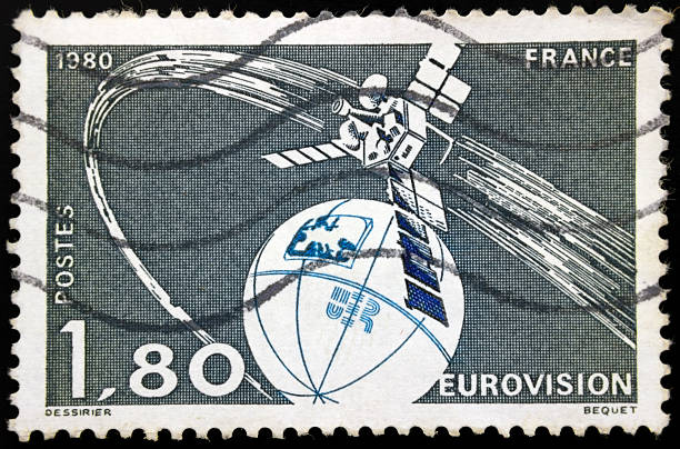 istock French postage stamp - Eurovision (1,80) 1980 496874587