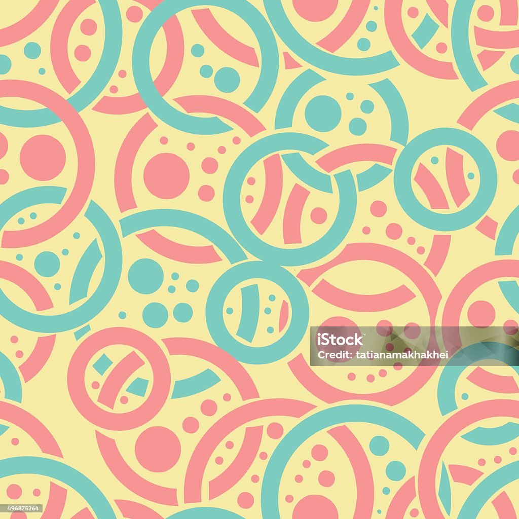 Vector Ring Texture Seamless Texture With Rings Abstract Background Stock Illustration ...