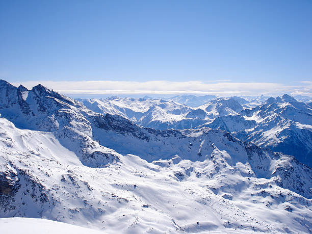 istock Landscape of Mountains under snow 496875312