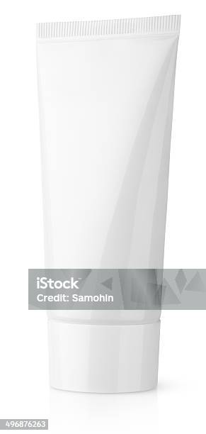 White Cosmetic Tube Of Cream Or Gel Stock Photo - Download Image Now - Box - Container, Moisturizer, Package