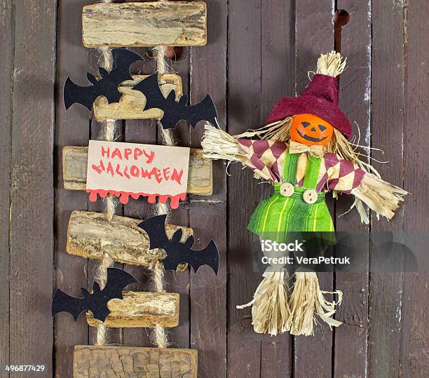 Bambola Di Halloween - Fotografie stock e altre immagini di Ala di animale - Ala di animale, Arancione, Bambola - Giocattolo
