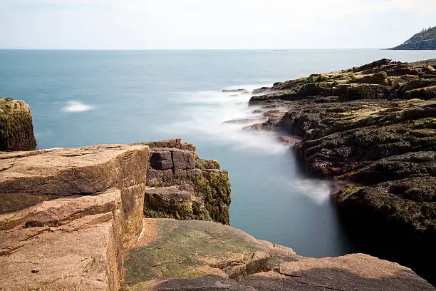 Photo of Thunder hole in Acadia National Park at Maine