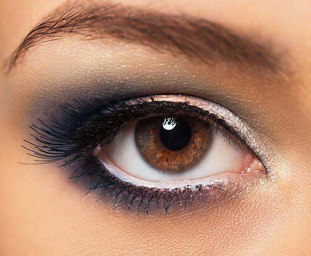 istock Closeup of beautiful eye with glamorous makeup 496878765