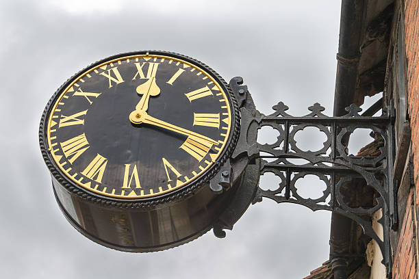 istock Victorian style English village clock 496878873