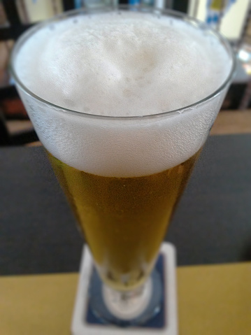 Glass of beer - Selective focus