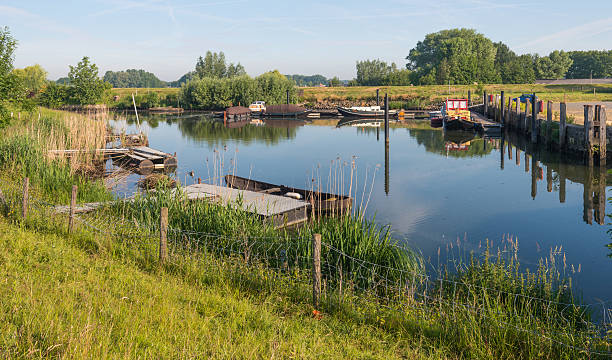 istock Picturesque small port situated on a Dutch river 496883976