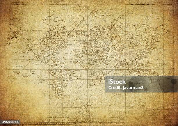 Vintagekarte Der Welt 1778 Stockfoto und mehr Bilder von Vergangenheit - Vergangenheit, Weltkarte, Karte - Navigationsinstrument