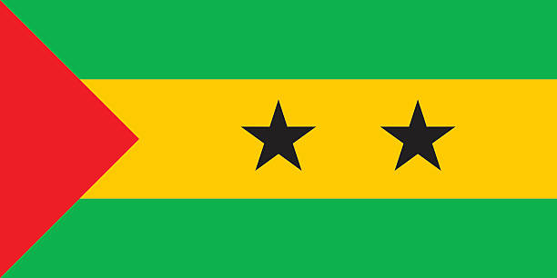 flagge são tomé und príncipe - sao tome and principe stock-grafiken, -clipart, -cartoons und -symbole