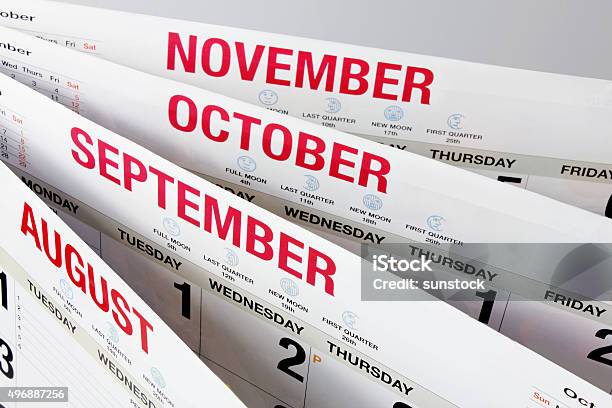 Calendar Pages Stock Photo - Download Image Now - 2015, Calendar, Calendar Date