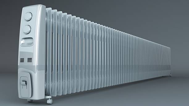 istock Extra long oil heater radiator 496913526