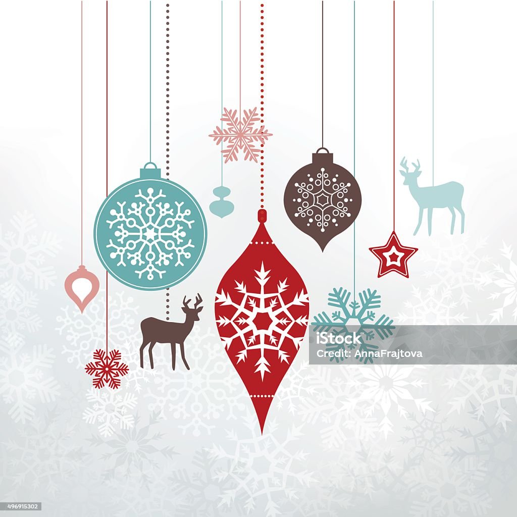 Weihnachten Etiketten-Ornamenten Dekoration. - Lizenzfrei Christbaumkugel Vektorgrafik
