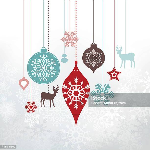 Weihnachten Etikettenornamenten Dekoration Stock Vektor Art und mehr Bilder von Christbaumkugel - Christbaumkugel, Vektor, Weihnachten