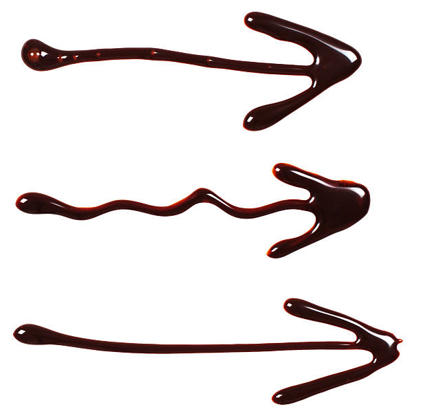 istock Collection of chocolate sauce arrows 496916283