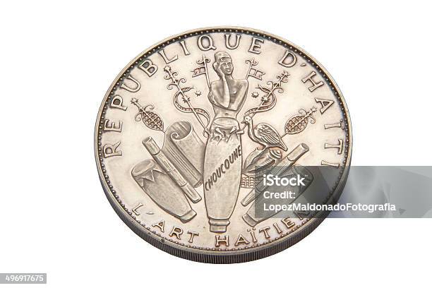 Silver Coin From Haiti Stock Photo - Download Image Now - 1967, Art, Art And Craft