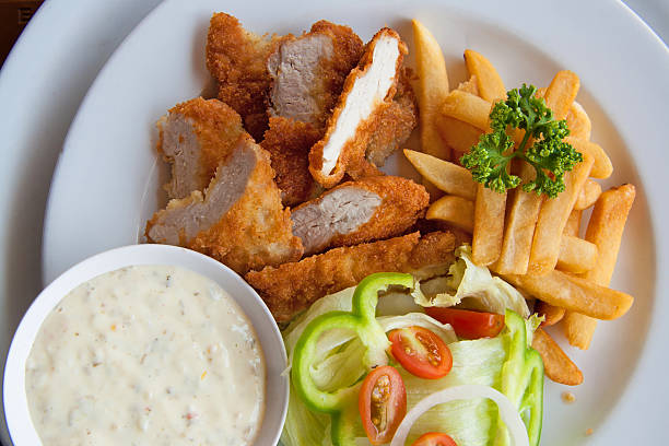 istock Chicken strips and fries combo 496918185