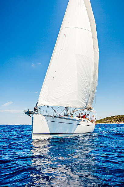 istock Sailing crew on sailboat 496918777