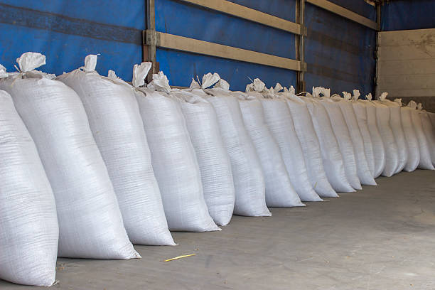 istock sacks stacked in the truck 496918905