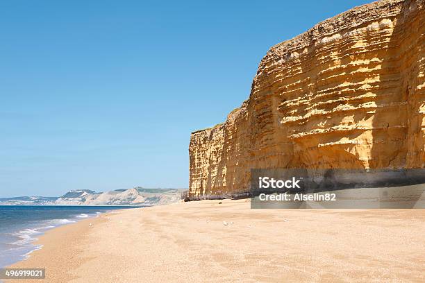 Hive Beach Bridport Dorset The View Of Cliffs And Sea Stock Photo - Download Image Now