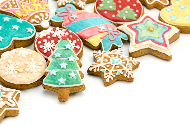 istock various homemade christmas cookies on white````````` 496919022