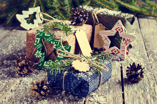 istock Christmas wrapped gifts 496919030