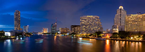 istock panorama bangkok city at night. 496921597