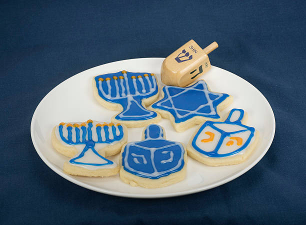 istock Chanukah Cookies and a Dreidel 496922130