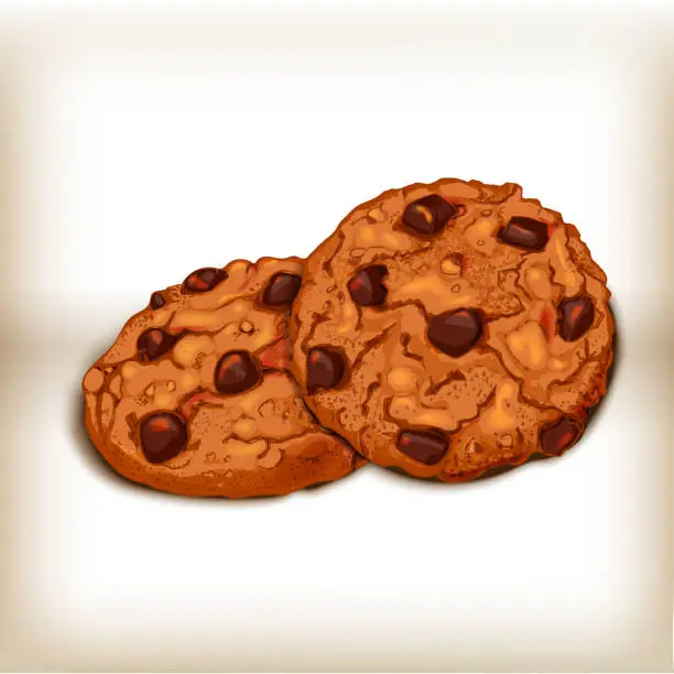 Vector illustration of Cookies realistic illustration