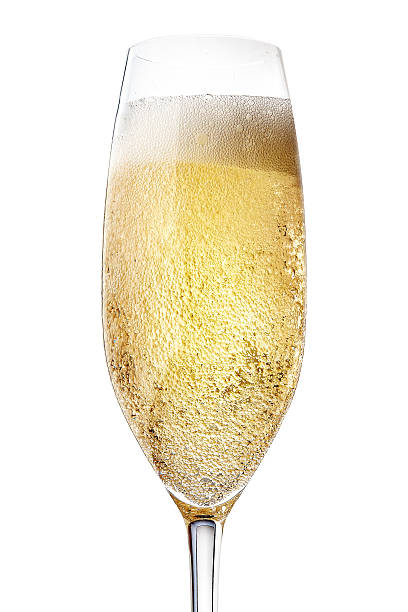 istock glasses of champagne Isolated on white backgroun 496922780