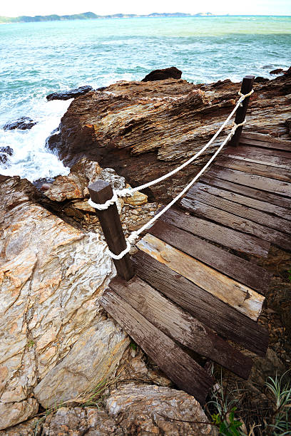 istock walkway beside the sea, sight seeing 496922982