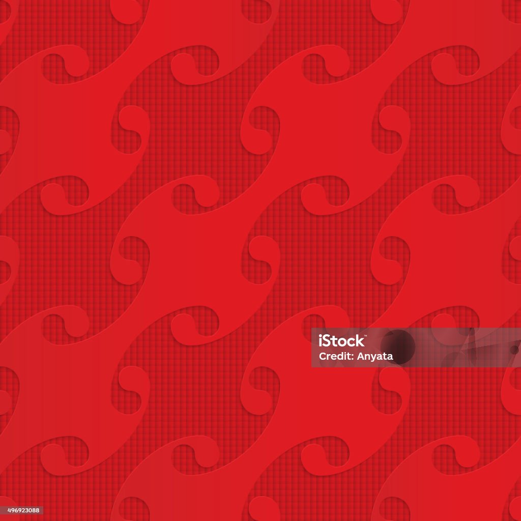 Chequered Shell Pattern Red Diagonal Shells On Checkered Background Stock Illustration ...