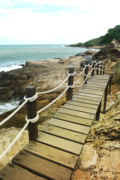 istock walkway beside the sea, sight seeing 496923368