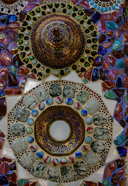 istock Broken ceramics dishes in wall background Turkey 496924404