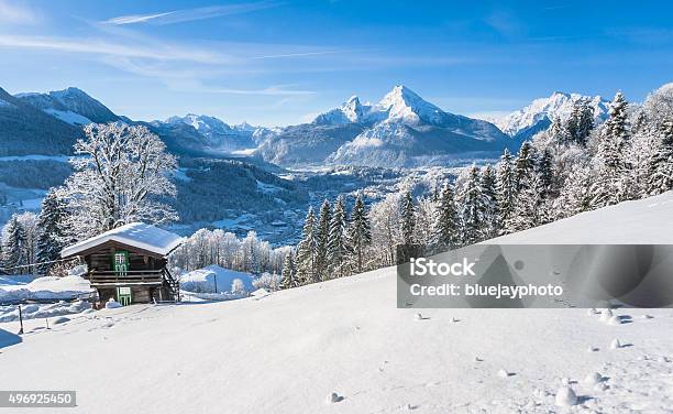 Idyllische Landschaft Der Bayerischen Alpen Berchtesgaden Deutschland Stockfoto und mehr Bilder von 2015