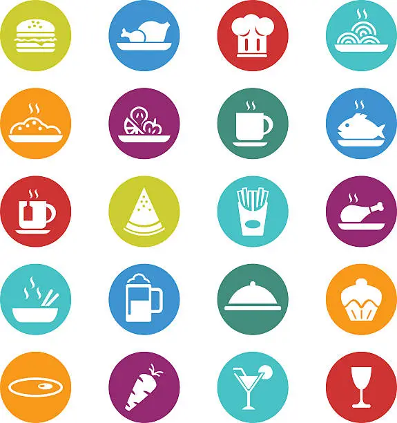 Vector illustration of Food Icons set