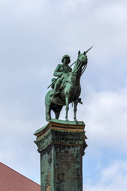 istock Sculpture of a cavalier in Bayreuth, Germany, 2015 496928252