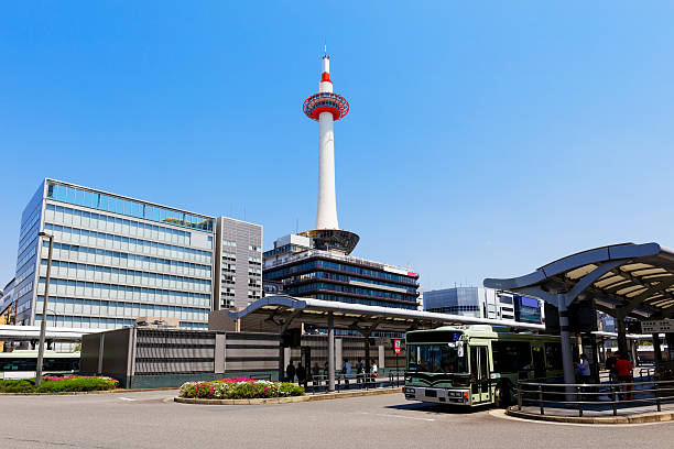 Kyoto, Japan skyline at Kyoto Tower.