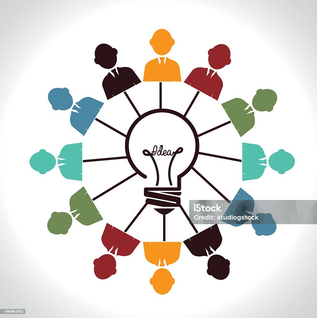 Frame Design Teamwork Teamwork Design Stock Illustration - Download Image Now - Adult ...