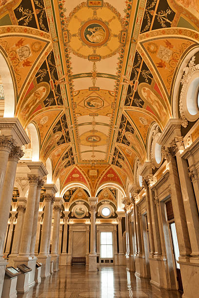 istock Interior of Library Congress. Washington DC 496944435