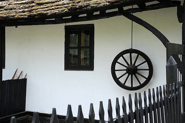 Part of traditional village house in Bulgaria