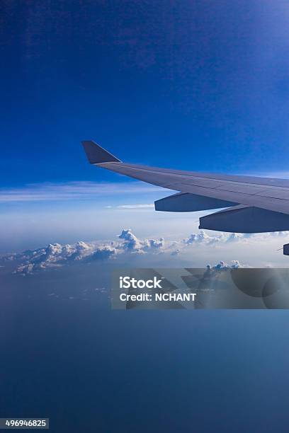 Blue Skies Over A Volcanic Eruption Stock Photo - Download Image Now - Aerial View, Airplane, Australia