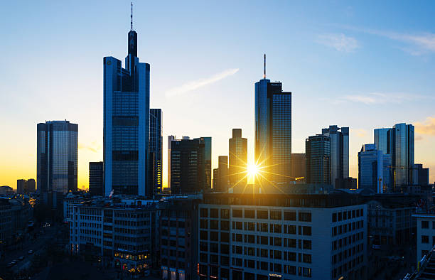 istock Skyline of Frankfurt am Main at sunset 496949688