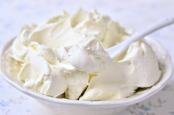 frische hausgemachte mascarpone. - ricotta cheese freshness white stock-fotos und bilder