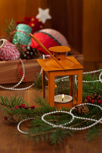 istock Vintage Christmas Decoration. Selective focus. 496950444