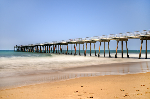 Long Exposure of Hermosa Beach Pier, Southern California Pier