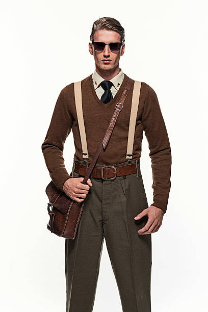 istock Scouting uniform fashion man against white background. 496951328
