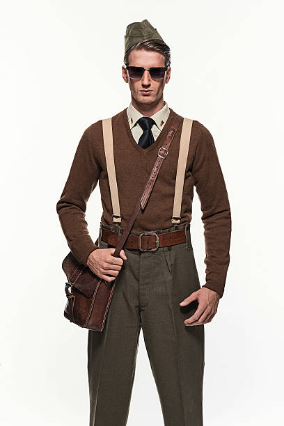 istock Scouting uniform fashion man against white background. 496951336