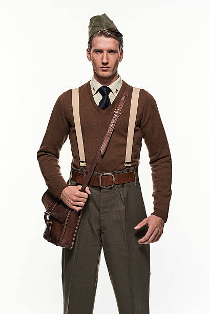 istock Scouting uniform fashion man against white background. 496951344