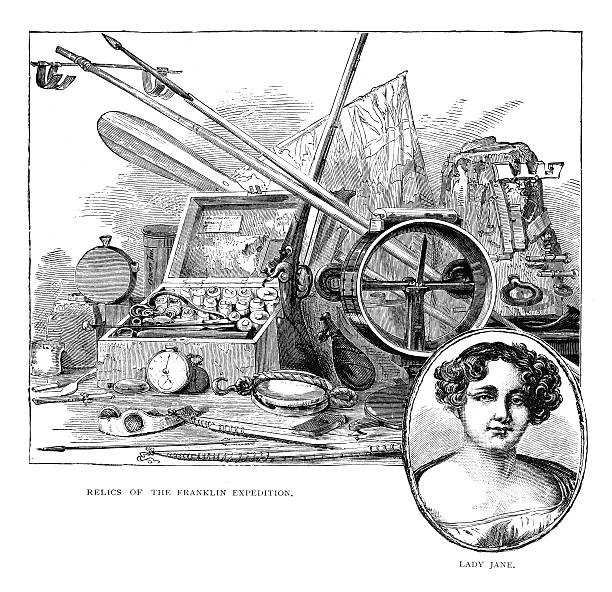 Relics Of The Franklin Expedition Relics Of The Franklin Expedition lady jane grey stock illustrations