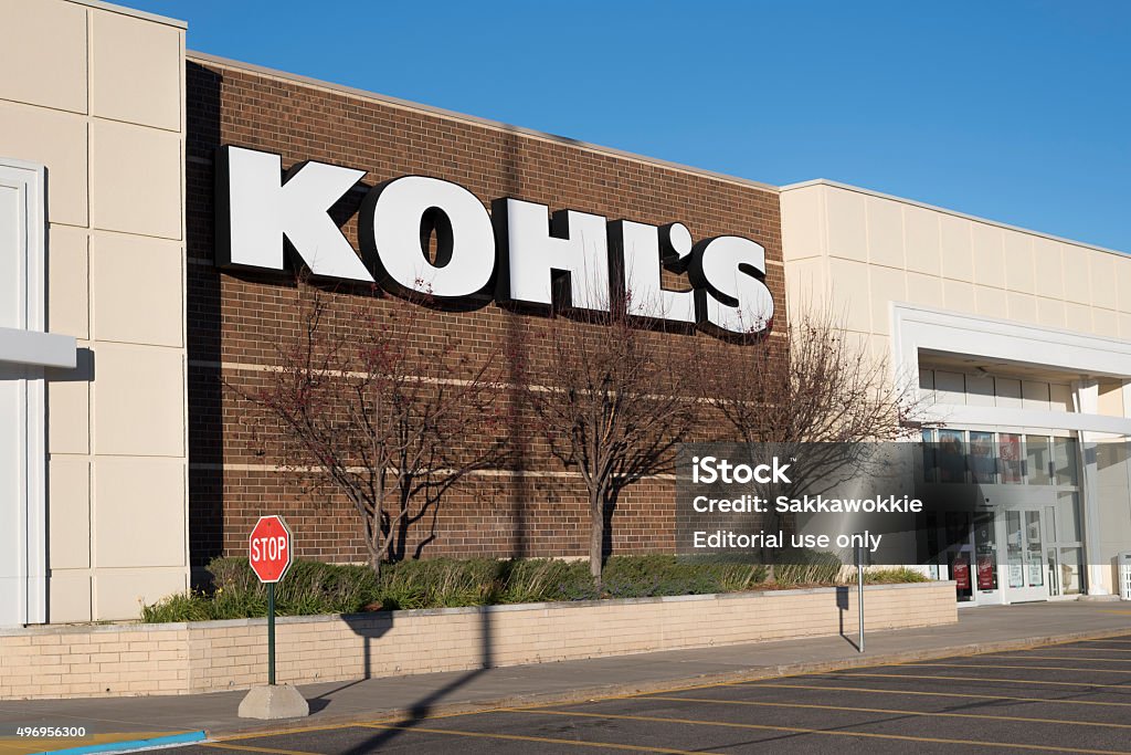 Exterior of Kohl's department store Shakopee, Minnesota, United States - November 13, 2015: Exterior of Kohl's department store during a sunny day just outside of Minneapolis.  Kohls Stock Photo
